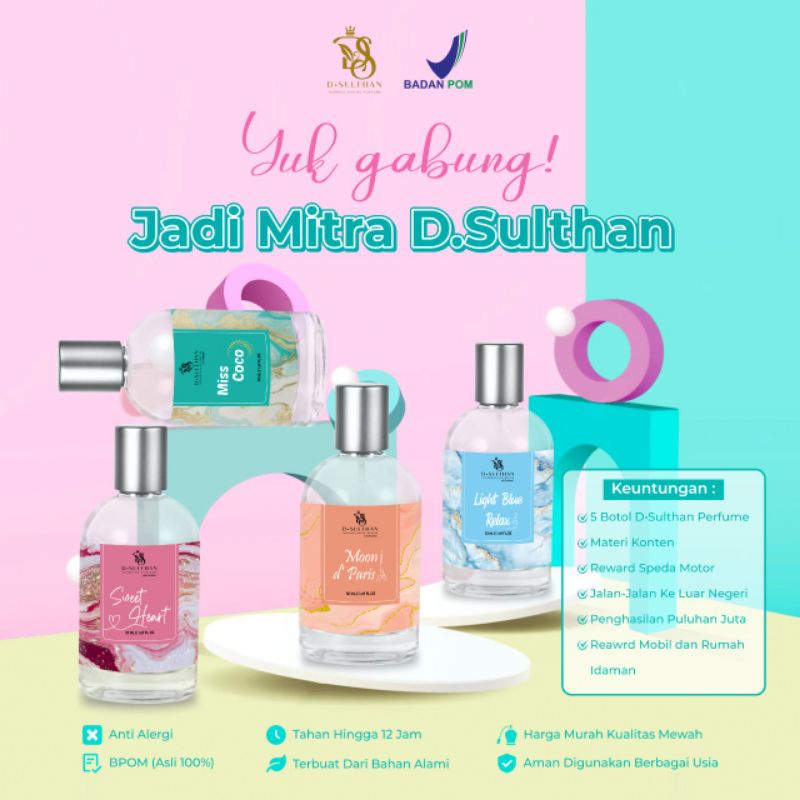 PARFUM D'SULTAN DELUXE  4 VARIAN - PARFUME VIRAL Tahan Seharian
