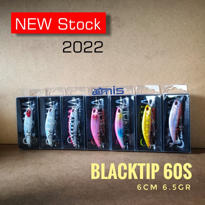 SAKANA Blacktip 60s Minnow Lure - White Zebra