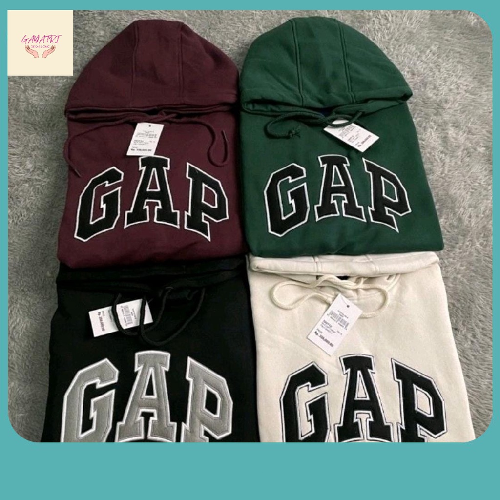 Sweater Terbaru / Jaket Hoodie GAP-Sweater Hoodie GAP Texs Bordir Original Distro Bahan Tebal