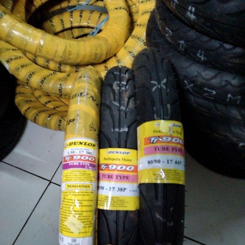 BAN DUNLOP TT900 - TUBETYPE (70/90 - 80/90 - 90/90 - 250 - 275 ) RING 17 BAN LUAR MOTOR BEBEK SPORT 