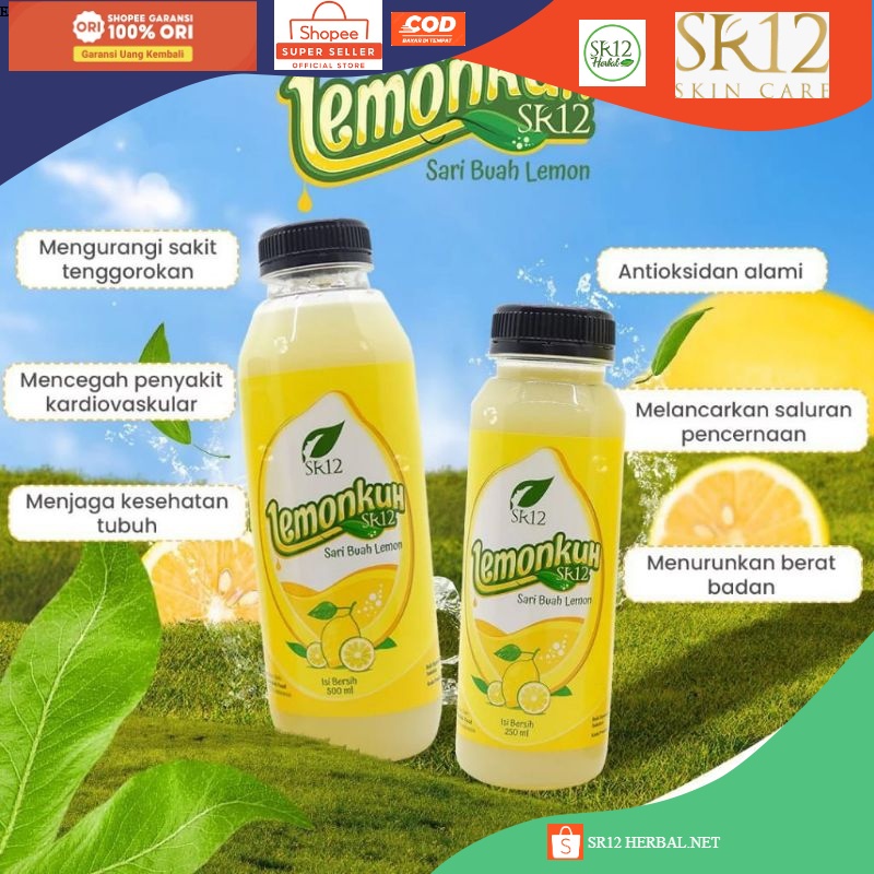 

LEMONKUH SR12/SARI LEMON MENJAGA KESEHATAN TUBUH/ANTI OKSIDAN ALAMI