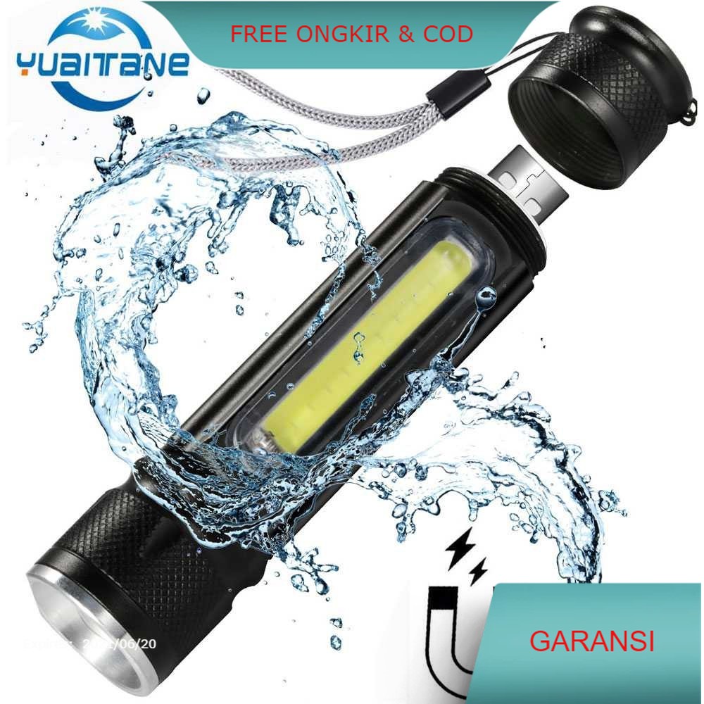 Senter LED Lantera USB T6 + COB 2300 Lumens - WY8106 Vellorystore