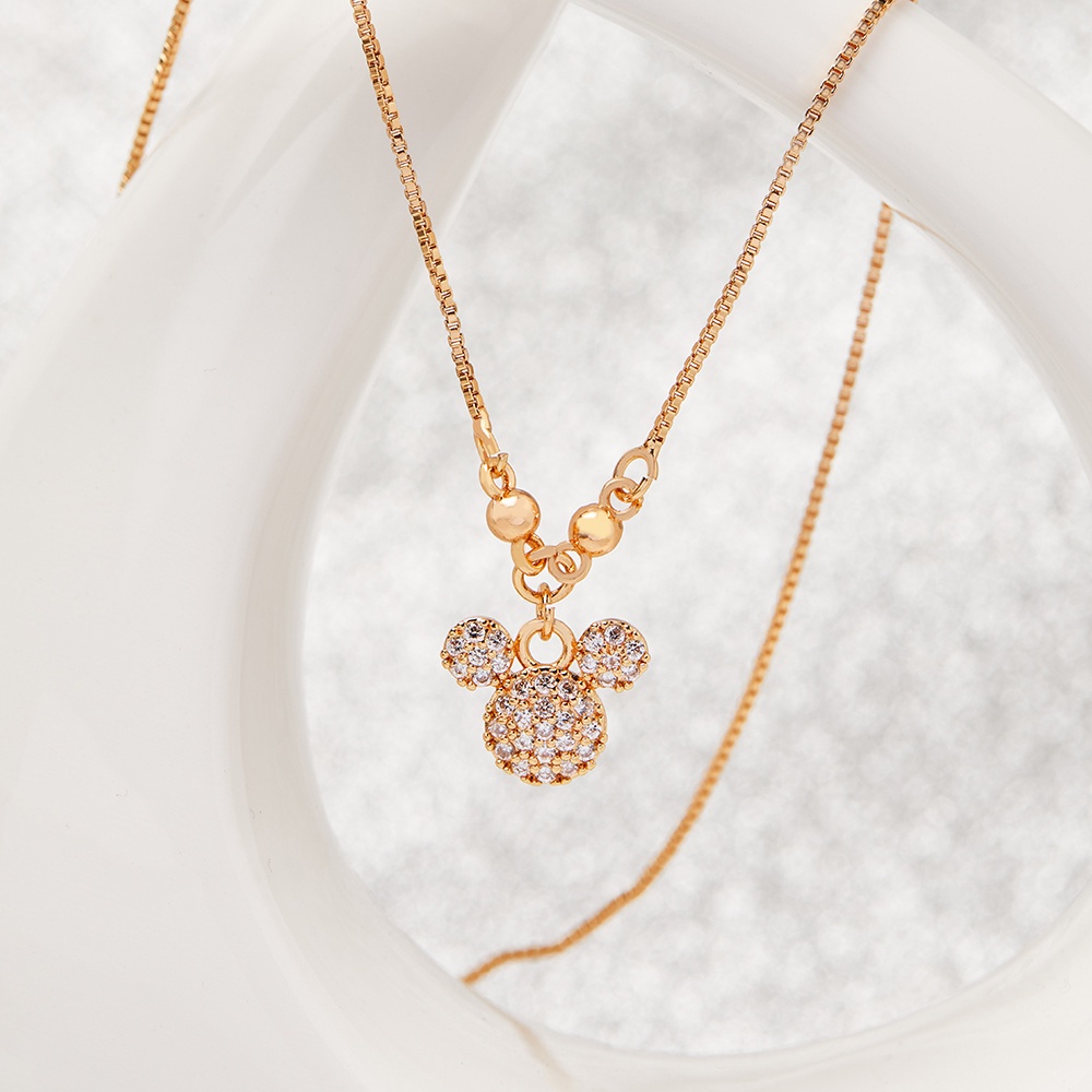 Y410 [COD]2021 Terbaru Kalung Anak Model Mickey Mouse Lapis Emas 24k Anti Luntur Kalung Bayi Tidak A