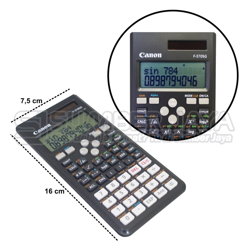 

Kalkulator Canon F-570SG Ilmiah Calculator Scientific Original F 570