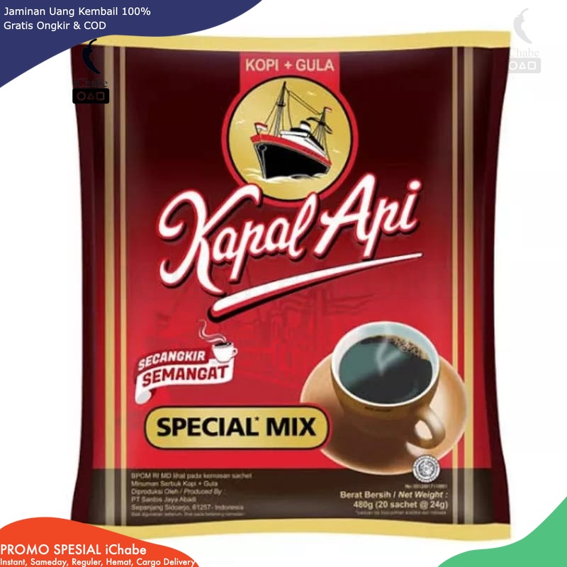 

[Bisa COD] DS Kopi Kapal Api Special Mix Sachet 23gr 1 Sachet