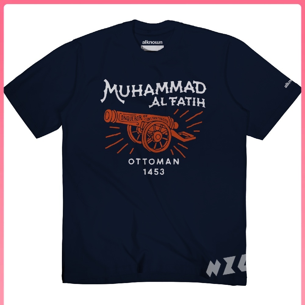 [NZLshop] Muhammad Al Fatih (Navy) - T shirt / Kaos Dakwah