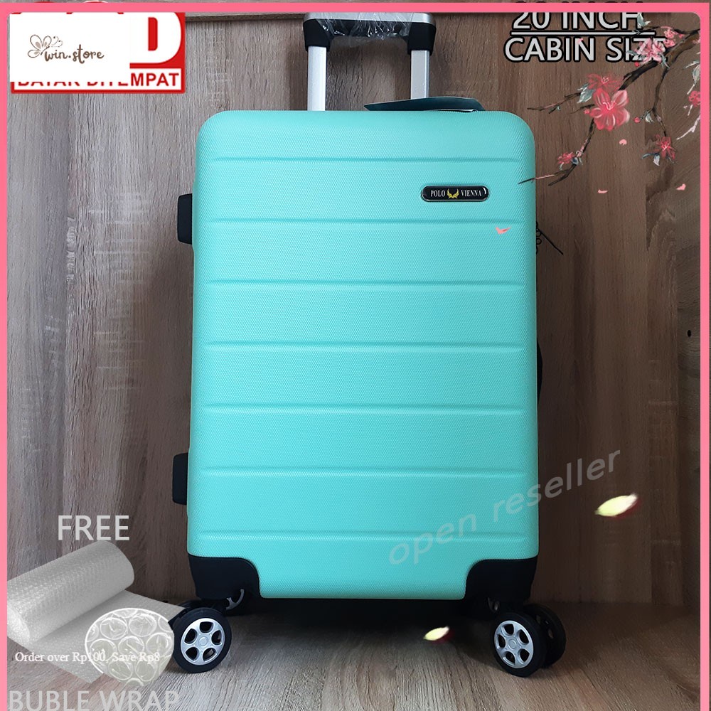 Tas Wanita Kekinian / KOPER 20 INCH 001  ABS POLO VIENNA  ,FREE BUBBLE WRAP  KOPER UMROH , KOPER BER