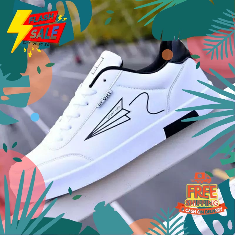 TREND KOREAN STYLE //SEPATU WANITA SEPATU PRIA 35-44 Sneakers Korean style putih hitam