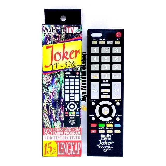 Remote TV Joker Universal Multi Lengkap Gratis Baterai