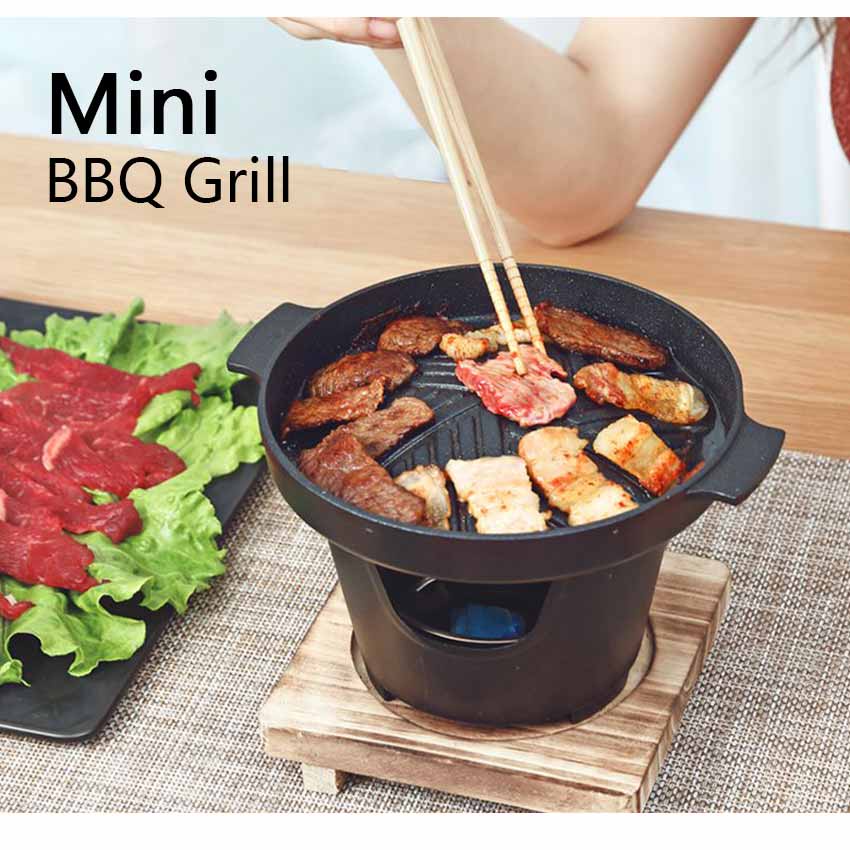 Alat Panggangan Arang Tungku BBQ Barbeque Meja Bulat Alat Panggang BBQ Japanese Grill Stove tungku