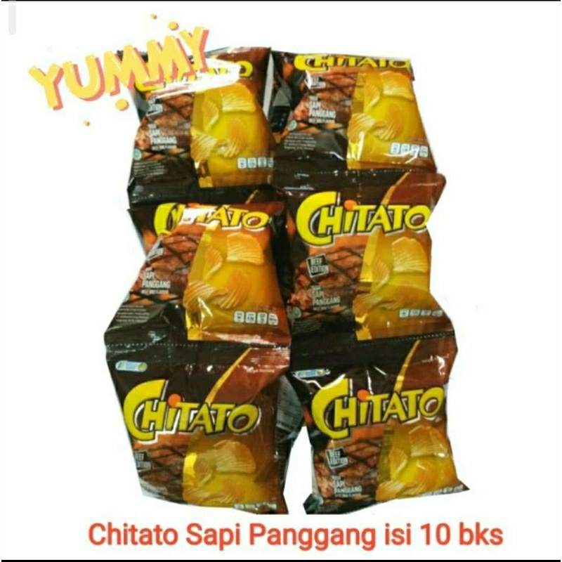 

chitato sapi panggang renceng | keripik kentang isi 10 bks