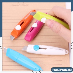 

HL123 Cutter Mini Portable Bentuk Seruling Lonjong Mini Cutter Polos Travel Kit Pemotong Kertas Paper Cutter Lucu Bentuk Awan Warna Pastel Untuk Membuka Paket