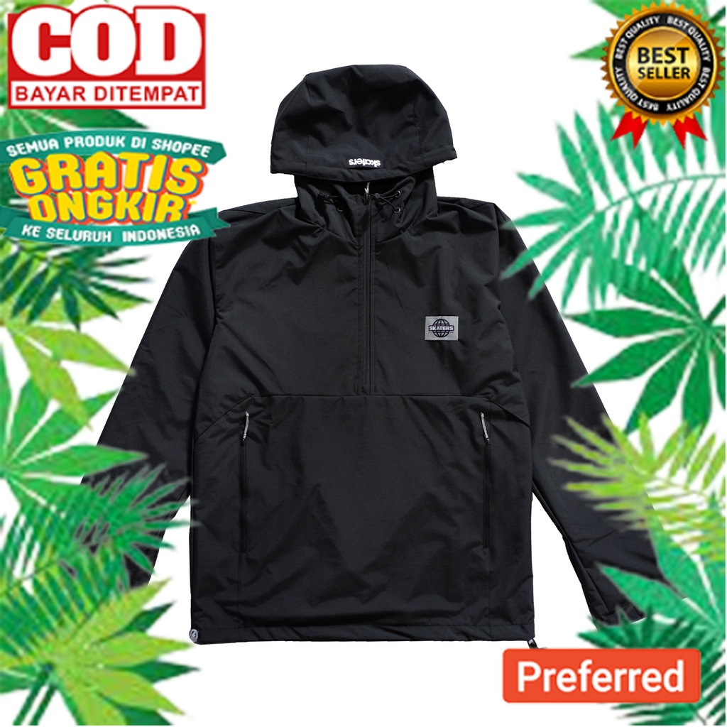 Skaters DP Parka Jacket AH-152 UH077 Black// ANAK DEWASA REMAJA JAKET EKREN JAKET MURAH JAKET PARKA 