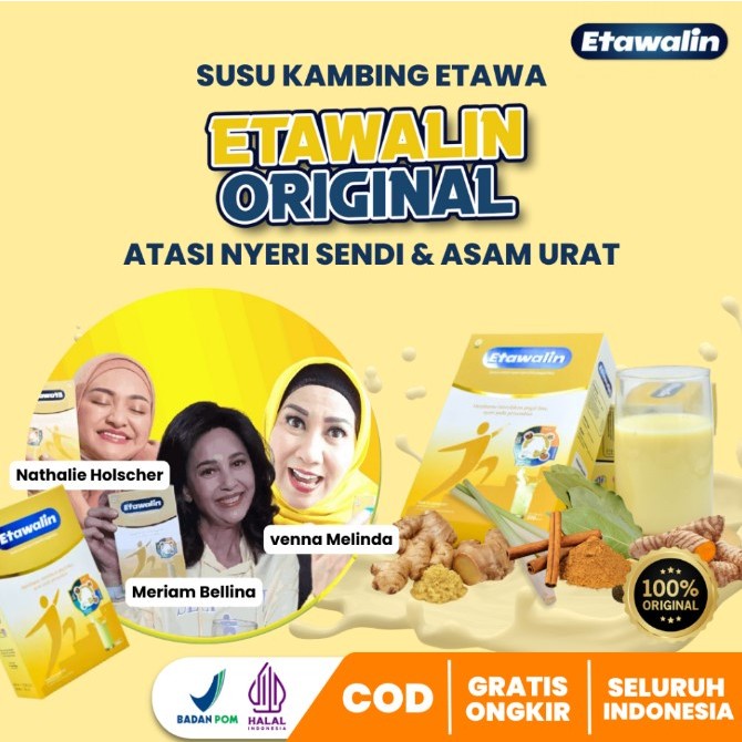 

PROMO !!! Etawalin Susu Kambing Etawa Untuk Asam Urat Original 1 Box