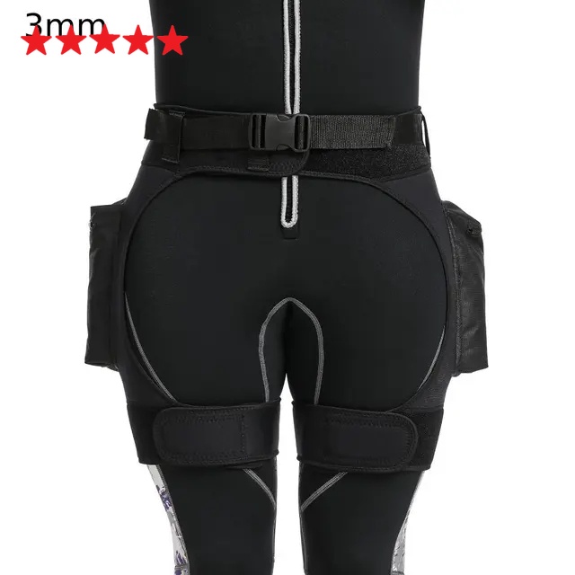 2.5mm Neoprene Celana Pendek Diving Wetsuit Short Pants Scuba Pocket Shorty Pant Selam Renang Dive Shorts Snorkeling Freedive Knife Bag