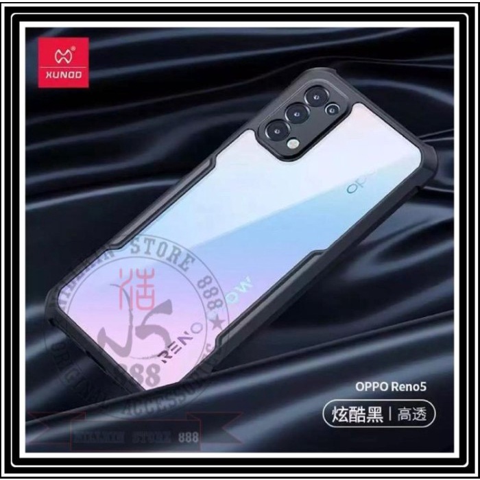 NEW ARRIVAL OPPO RENO 5 5G / RENO5 4G XUNDD ORIGINAL ARMOR BENING CASING HARD CASE - Hitam, RENO 5 4G