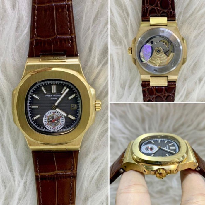 jam tangan pria automatic body gold chronografh akif grade AAA