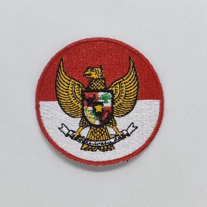Bordir Bordir Logo Bordir Garuda Merah Putih / Logo Garuda Merah Putih / Bordir Logo Garuda Merah Pu