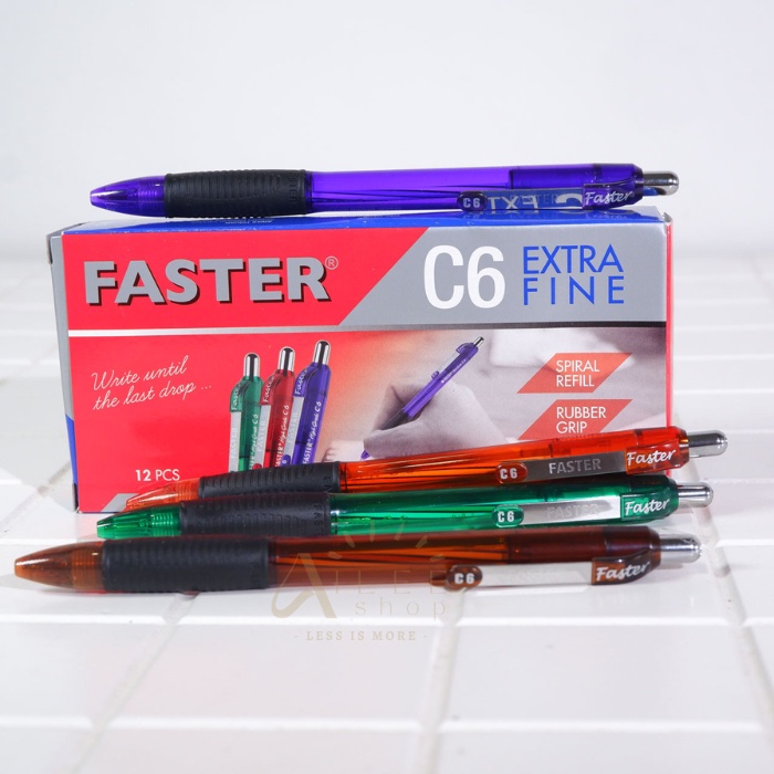 

Pulpen / Bolpen Faster Cetekan C6 / Faster Retract Pen C-6