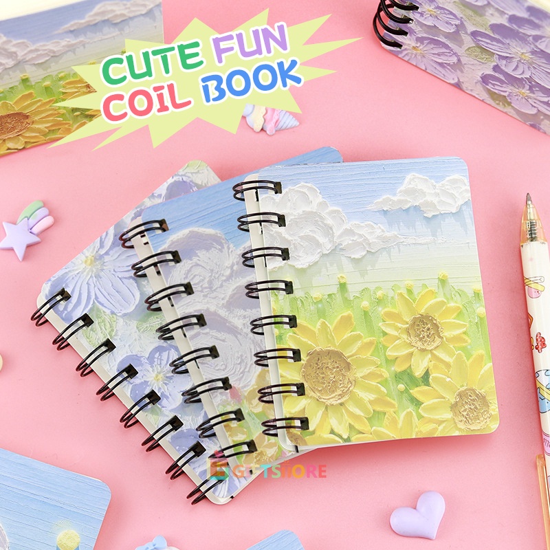 

✨COD Lucu kartun koil,notebook mini,portabel notebook,berkat bahasa notebook