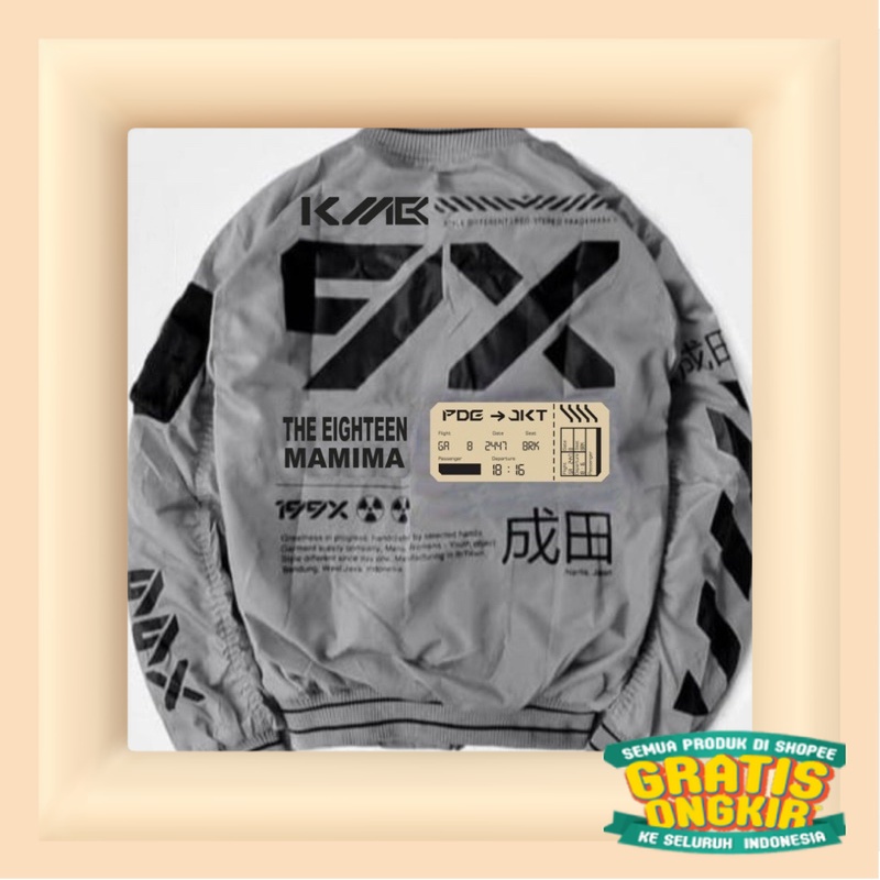 Jaket TECHNICAL BOMBER JACKET - NARITA (mustard yellow) / By : MM.STORE/ Black tosca 2 3 warna