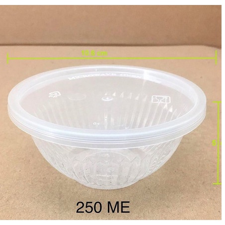 THINWALL 250 ML + TUTUP @ 50pc / CUP PUDING CUP SALAD BUAH