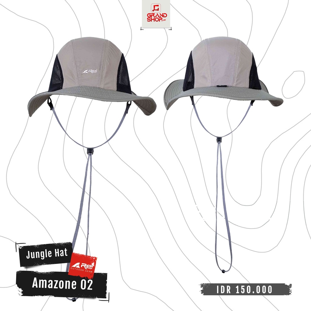 Topi Rimba / Jungle Hat Pria Amazone 02 Arei Outdoorgear Original Rei