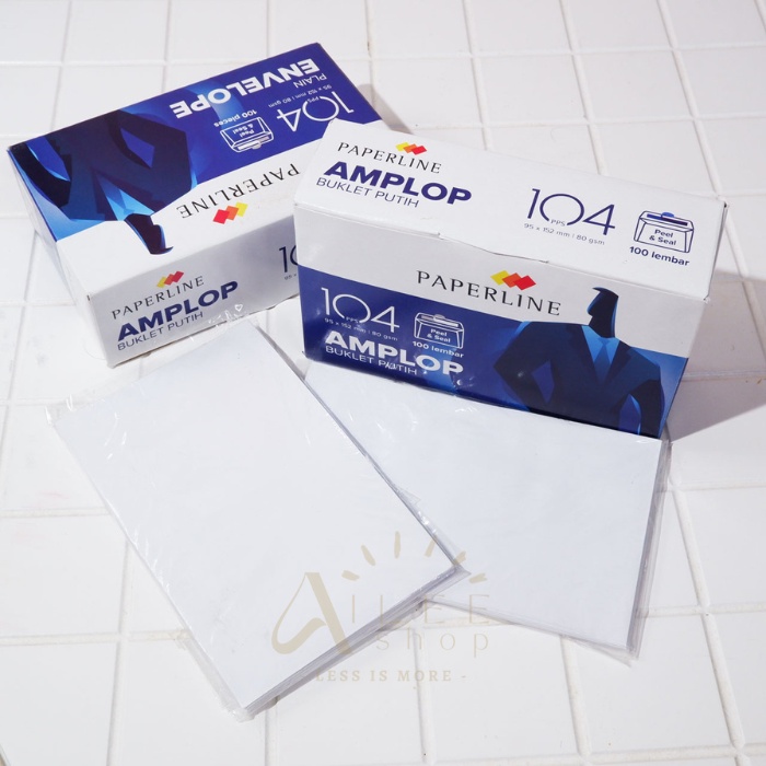 

Amplop Paperline Putih Polos 104 PPS / White Envelope Seal (10 Lbr)