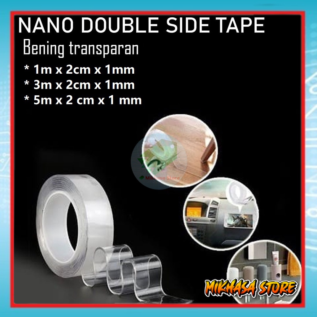 

NANO DOUBLE TAPE BENING TRANSPARAN NYABLT121 MKS STR