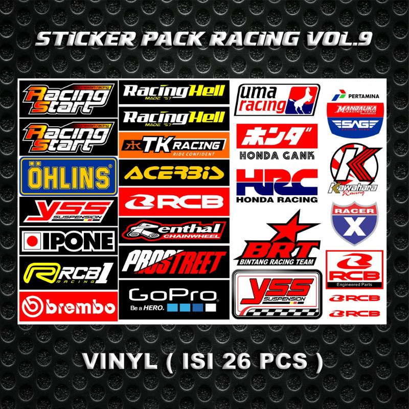 STICKER RACING/ STICKER PACK/STICKER LOGO SPONSOR/SPONSOR RACING