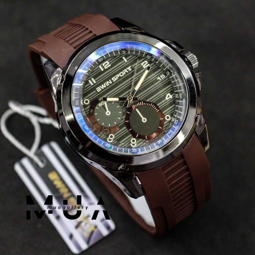 Jam Tangan Pria Bwin Sport B943 Original Strap Rubber Jam tangan Analog Original