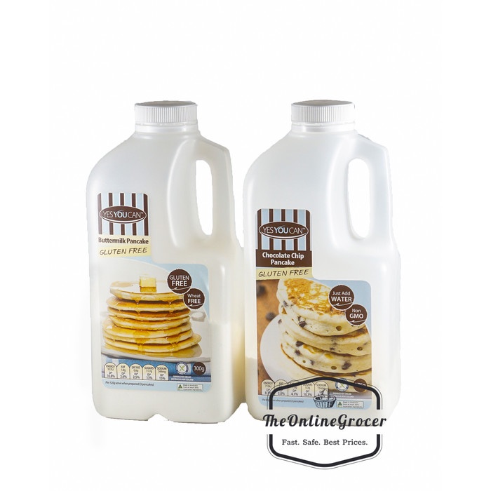 

JS-32 YesYouCan Pancake Premix – Gluten Free, Wheat Free, Nut Free - Chocolate Chip