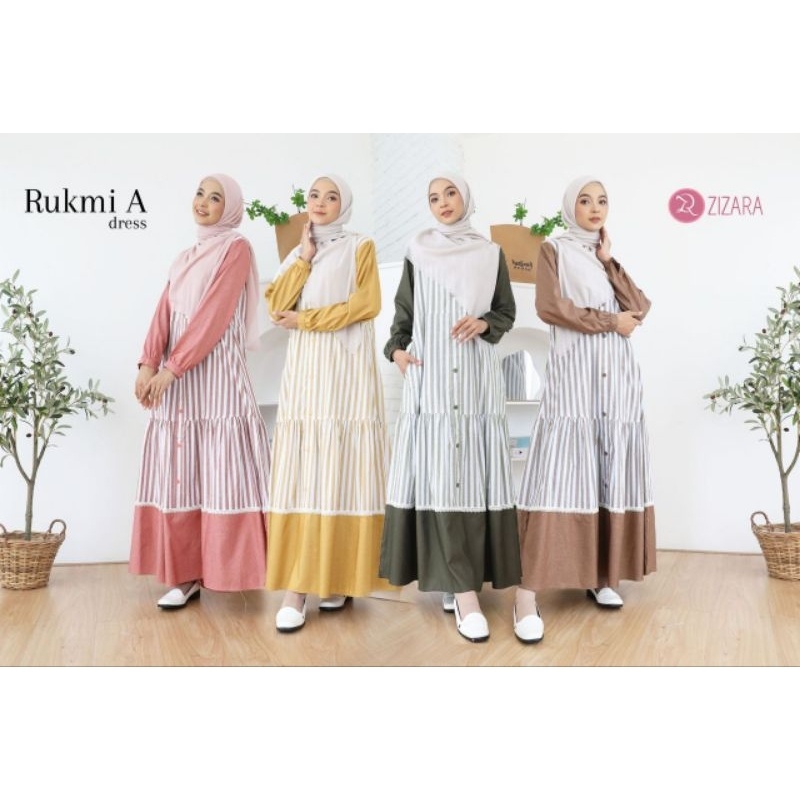 ZIZARA - RUKMI DRESS / GAMIS SYARI / GAMIS MUSLIMAH