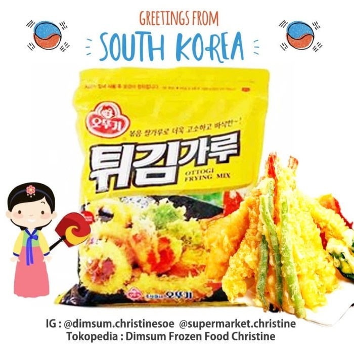 

[Big Sale] OTTOGI FRYING MIX KOREA TEPUNG BUMBU TEMPURA GORENG 1 KG