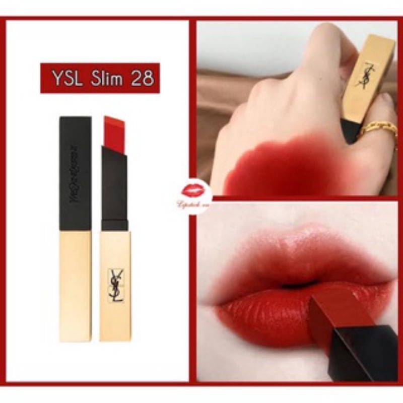 YSL THE SLIM LIPSTICK SHADE 20,22,28, ORIGINAL PARIS FULL SIZE NEW TUTUP TESTER GUARANTEED AUTHENTIC