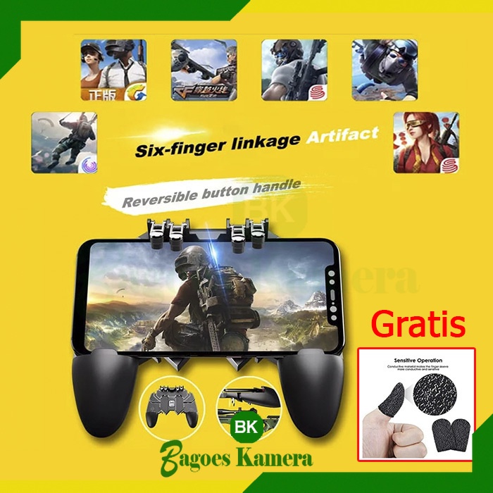 GamePad PUBG FF AK-66 Game Controllers AK-66 AK66 Stik Game Kontrol Handphone Hp Android Iphone PUBG