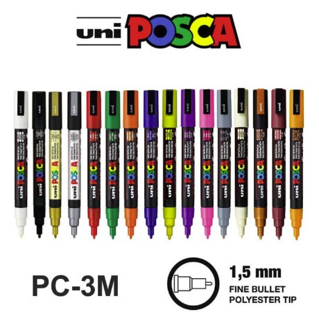 

Uni POSCA PC-3M Marker Pen - Fine Tip PART 2 - Dark Brown