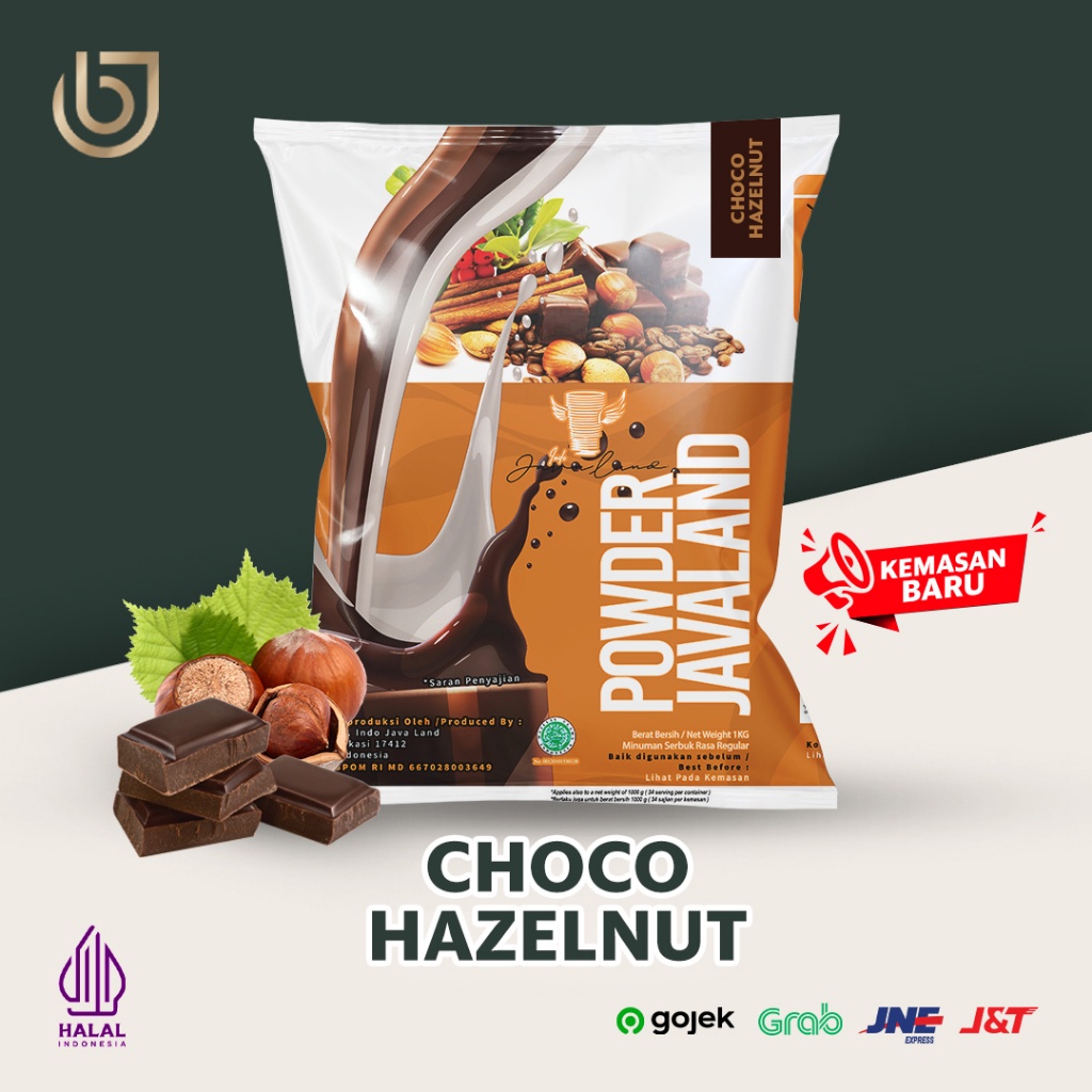 

COD Choco Hazelnut Powder Drink Bubuk Minuman Rasa Choco Hazelnut 1kg Javaland