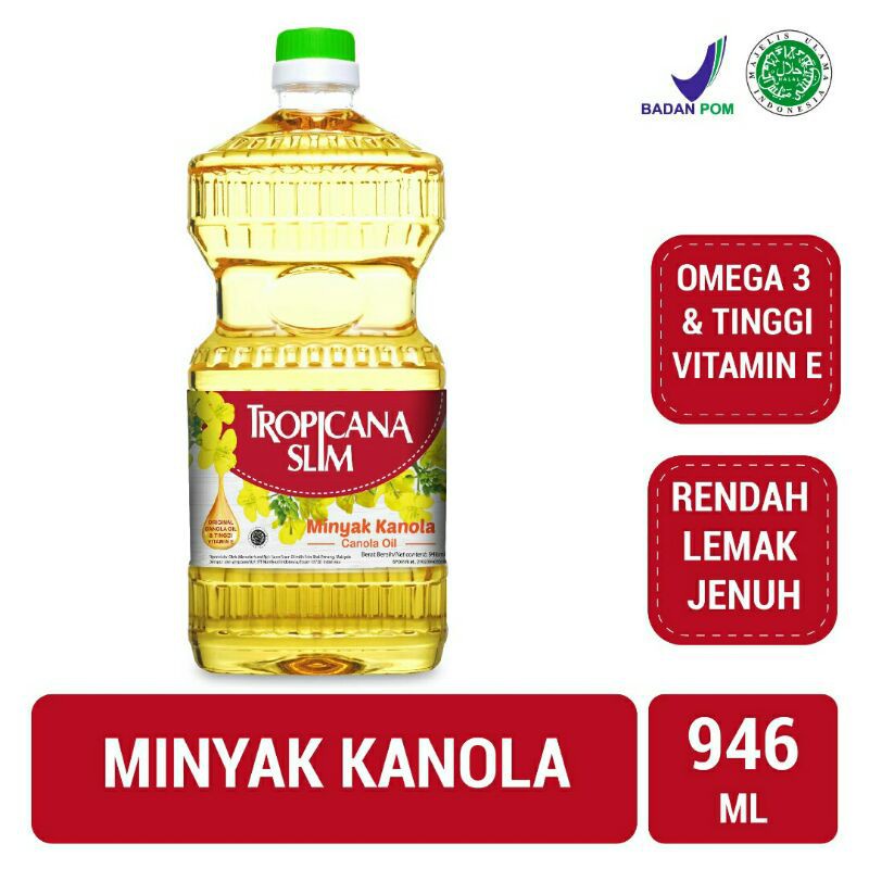 

COD Tropicana Slim Canola Oil 946ml - Minyak Kanola