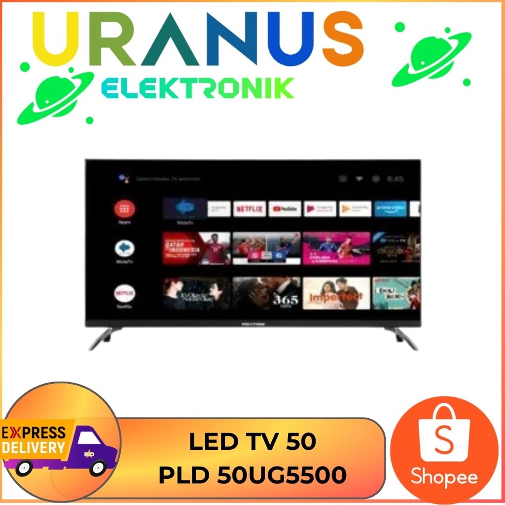 POLYTRON TV 50 INCH PLD 50UG5500 UHD 4K GOOGLE TV | ANDROID TV 50"