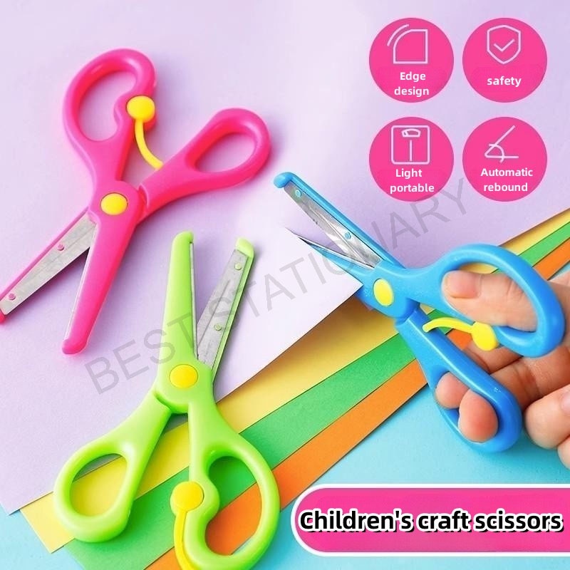 

Gunting Anak/Gunting Pengaman Anak Lucu Warna Macaron/Gunting Mini/Gunting Kertas/Children Scissors Safety - Best Stationary