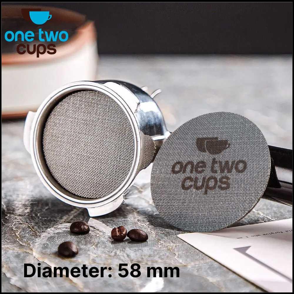 

One Two Cups Puck Screen Portafilter Espresso Machine 150 Micron - SUS3