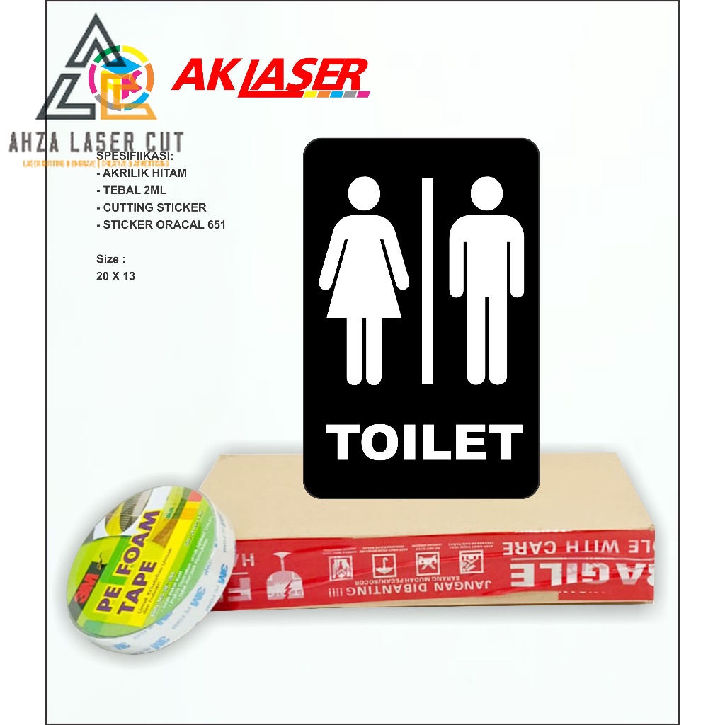 

AKRILIK SIGNAGE TOILET TIPE 3