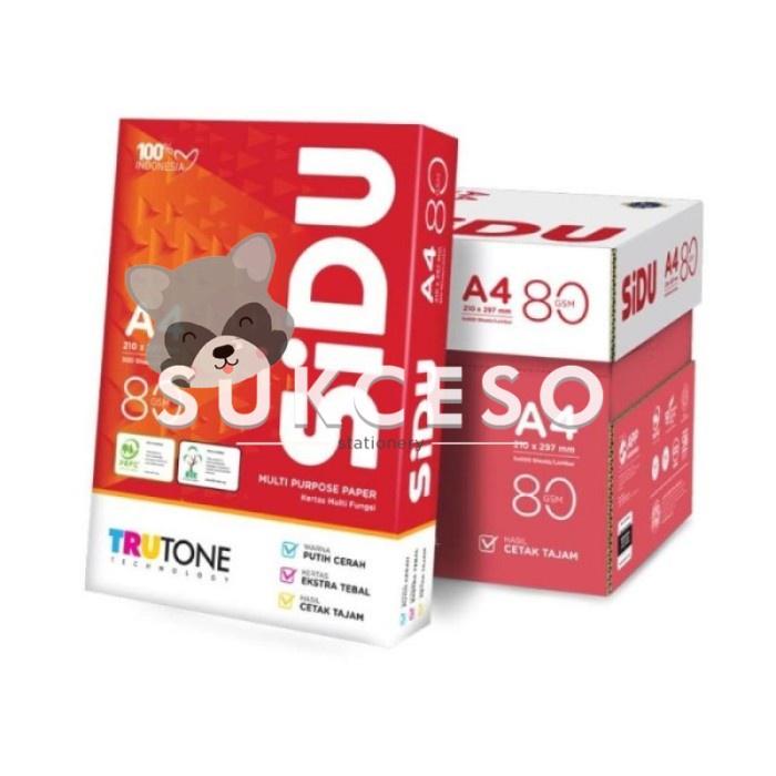 

Ready SIDU A4 80gr/Gsm Kertas HVS Print Fotocopy