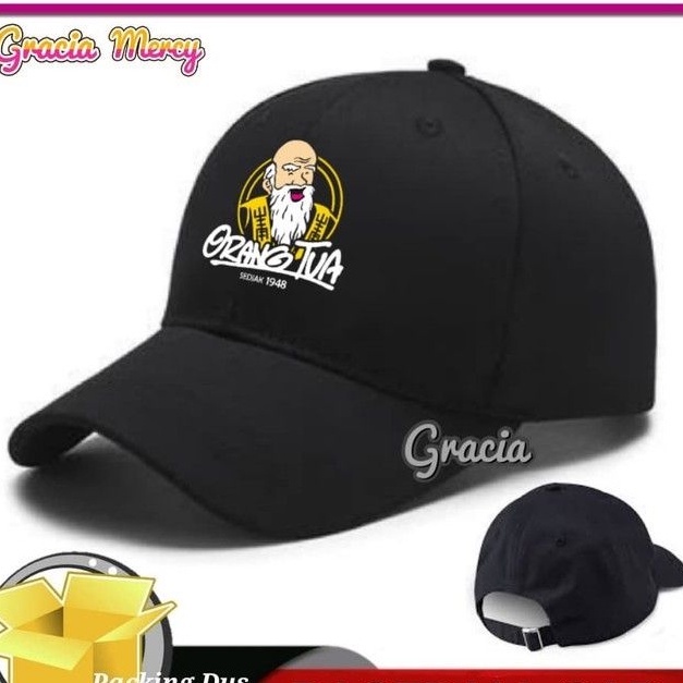 TOPI BASEBALL DISTRO CAP ORANG TUA MODEL TERBARU KEKINIAN LOGO BORDIR