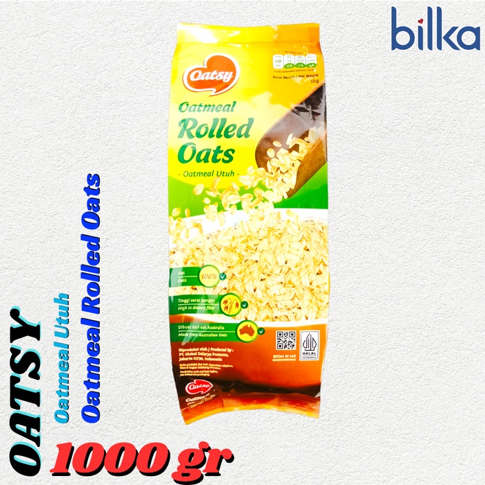 

OATSY Oatmeal Rolled Oats (Oatmeal Utuh) 1000gr