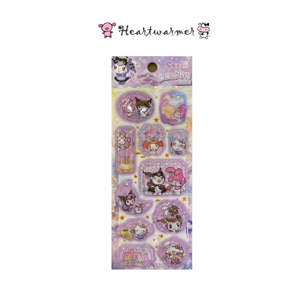 

Sticker Air Sanrio Series 3D Gliter Timbul Kar