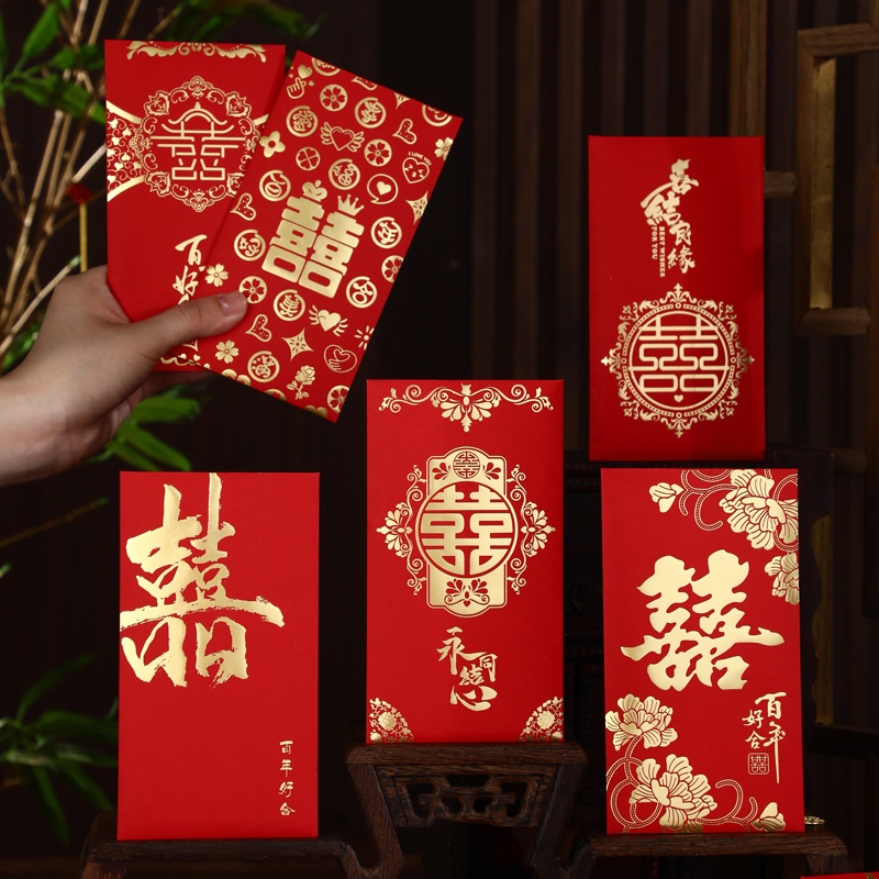 

(YUMI) 10lbr Angpao susu wedding chinese wedding angpau teapai sangjit Angpao jumbo (Yumiolshpinter)