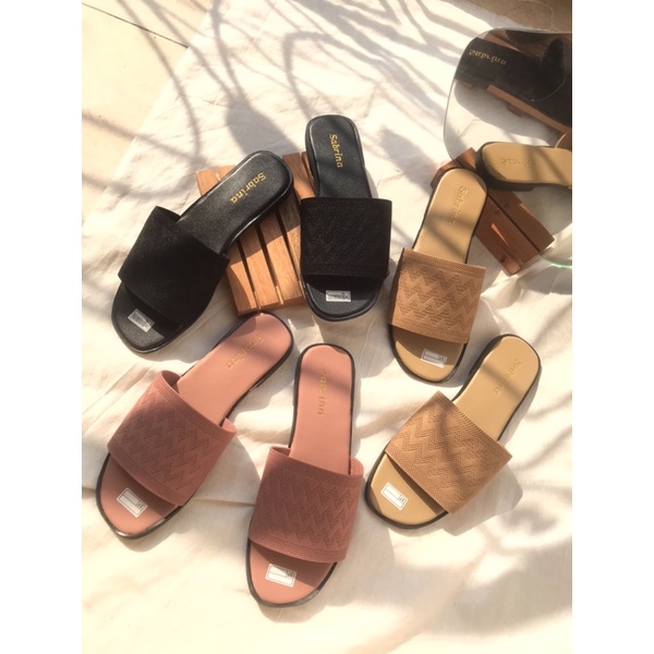 sandal teplek wanita motif rajut sendal flip flop wanita, sandal kekinian, sandal selop sendal slip 