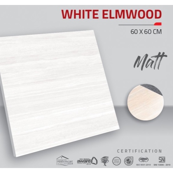 Granite Lantai White Elmwood 60x60 Matt Indogress